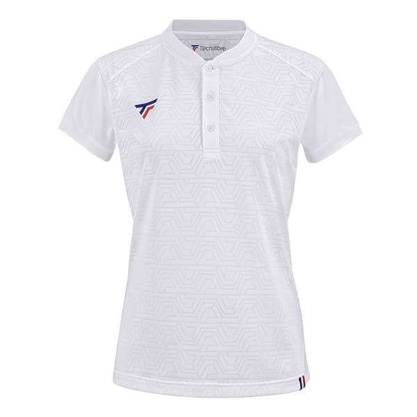 Tecnifibre Lyhythihainen Poolo Team Mesh Valkoinen L Nainen
