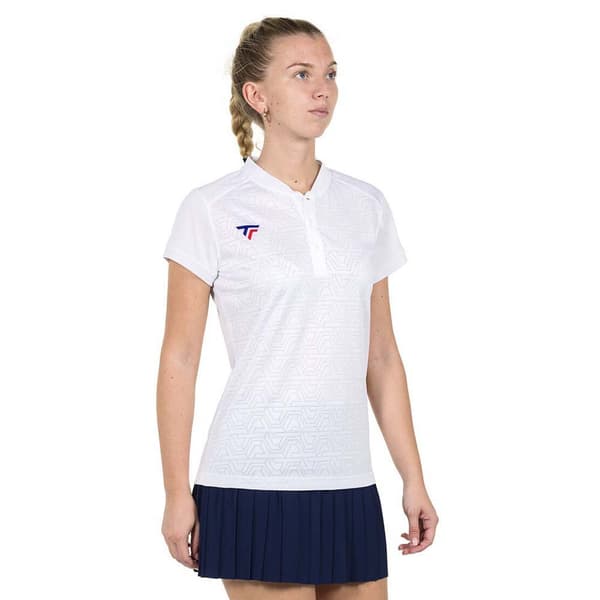 Tecnifibre Lyhythihainen Poolo Team Mesh Valkoinen L Nainen