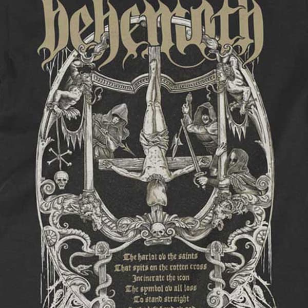 Behemoth Harlot Band Logo T Shirt