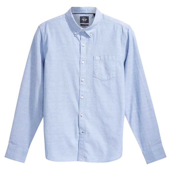 Dockers Lang Ærmet Skjorte Oxford 2.0 Blå L Mand