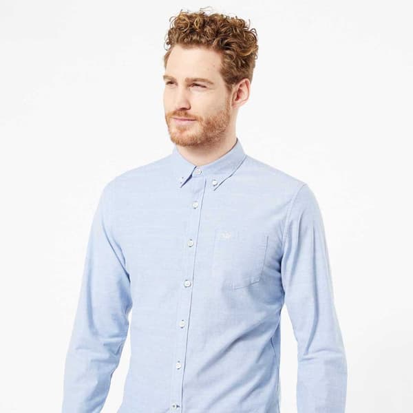 Dockers Lang Ærmet Skjorte Oxford 2.0 Blå L Mand