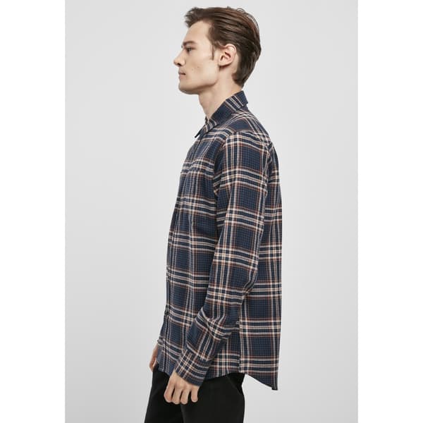 Urban Classics Sweatshirt Checked Campus Blå L Mand