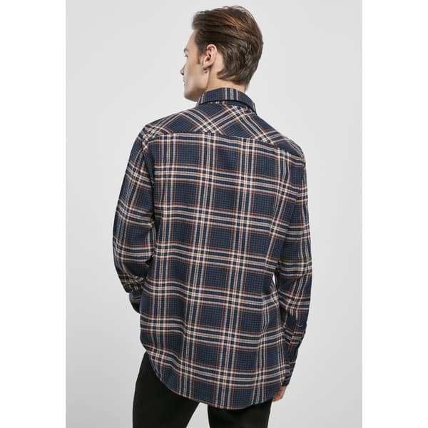 Urban Classics Sweatshirt Checked Campus Blå L Mand