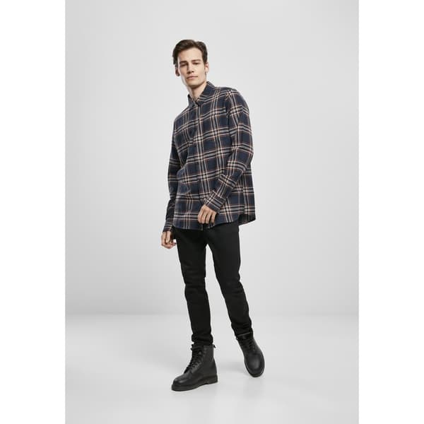 Urban Classics Sweatshirt Checked Campus Blå L Mand