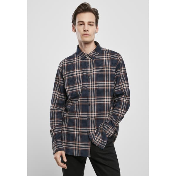 Urban Classics Sweatshirt Checked Campus Blå L Mand