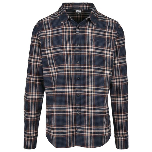 Urban Classics Sweatshirt Checked Campus Blå L Mand