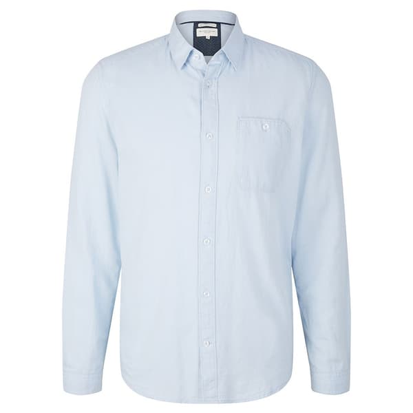 Tom Tailor Skjorte 1032342 Blå M Mand