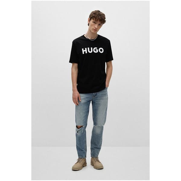 Hugo Kortærmet T-shirt Med Rund Hals Dulivio Sort L Mand