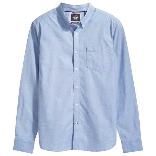 Dockers Lang Ærmet Skjorte Oxford 2.0 Blå XL Mand