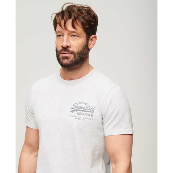 Superdry Lyhythihainen T-paita Classic Vintage Logo Heritage Valkoinen XL Mies