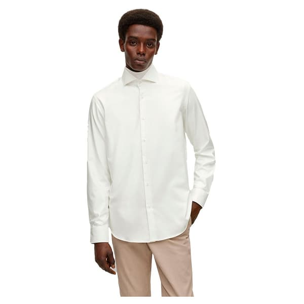 Boss Skjorte P-joe Spread Hvid 38 / Regular Mand