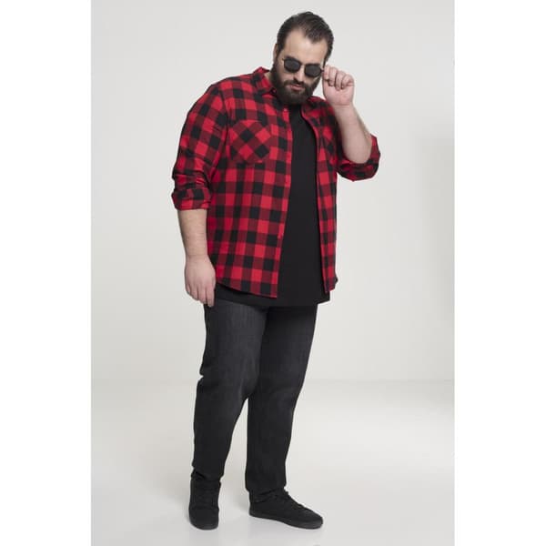 Urban Classics Skjorte Flanell Gt Sort 3XL Mand