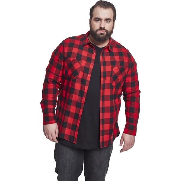 Urban Classics Skjorte Flanell Gt Sort 3XL Mand