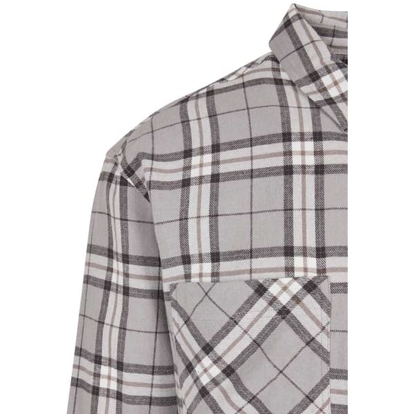 Urban Classics Lang ærmet Skjorte Oversized Check Grå L Mand