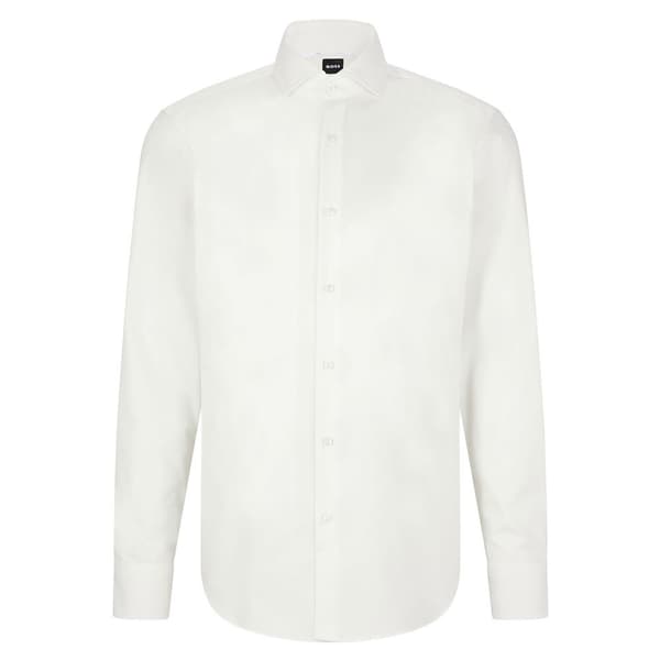 Boss Skjorte P-joe Spread Hvid 40 / Regular Mand