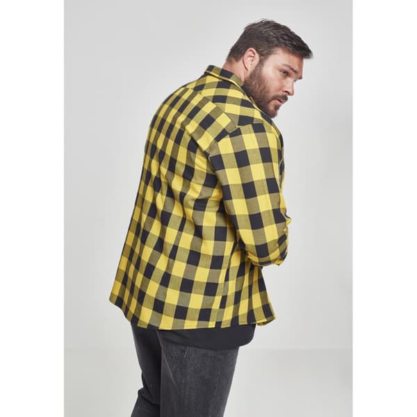 Urban Classics Skjorte Flanell Gt Sort 2XL Mand