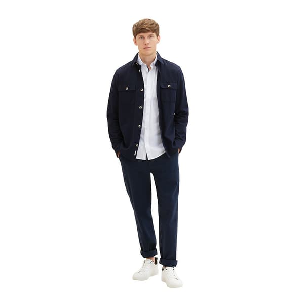 Tom Tailor Skjorta 1037435 Stretch Poplin Vit S Man