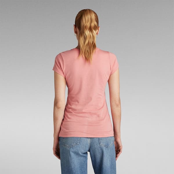 G-star Kortärmad T-shirt Graphic Stm 3 Slim Fit Rosa S Kvinna