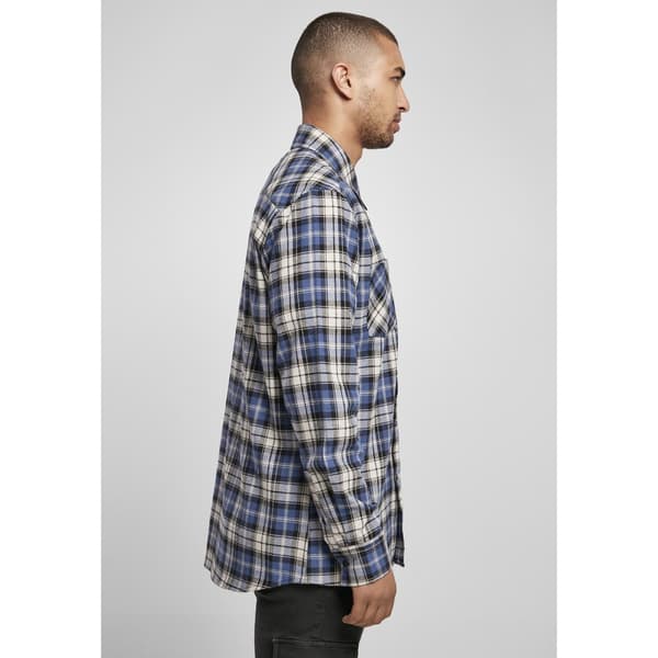 Urban Classics Skjorte Checked Roots Blå M Mand