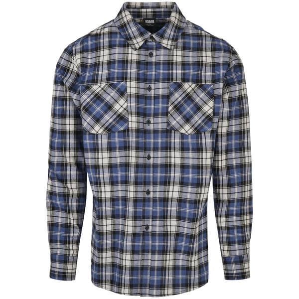 Urban Classics Skjorte Checked Roots Blå M Mand