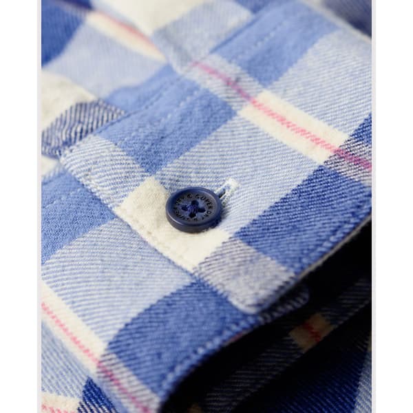 Superdry Långärmad Tröja Lumberjack Check Flannel Blå S Kvinna