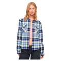 Miniatyrbild 1 av 6: Superdry Långärmad Tröja Lumberjack Check Flannel Blå S Kvinna