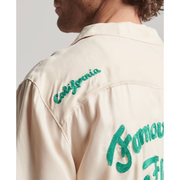 Superdry Lyhythihainen Paita Vintage Bowling Beige L Mies