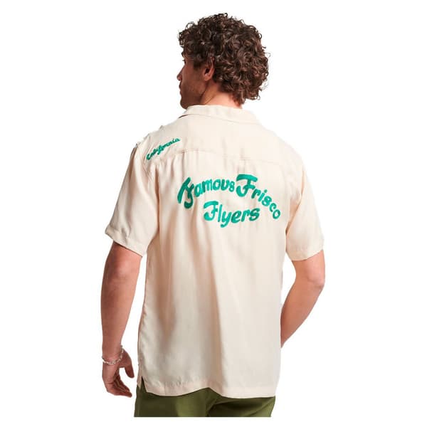 Superdry Lyhythihainen Paita Vintage Bowling Beige L Mies