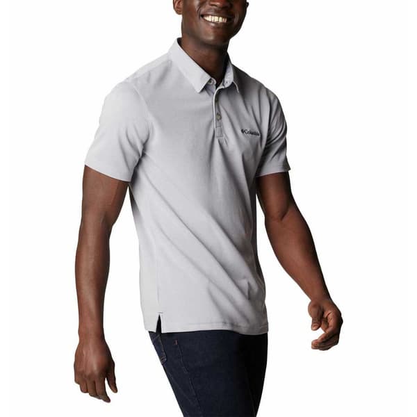 Columbia Kortærmet Poloshirt Nelson Point Grå L Mand