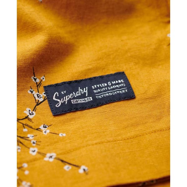 Superdry Lyhythihainen Paita Beach Keltainen M Mies