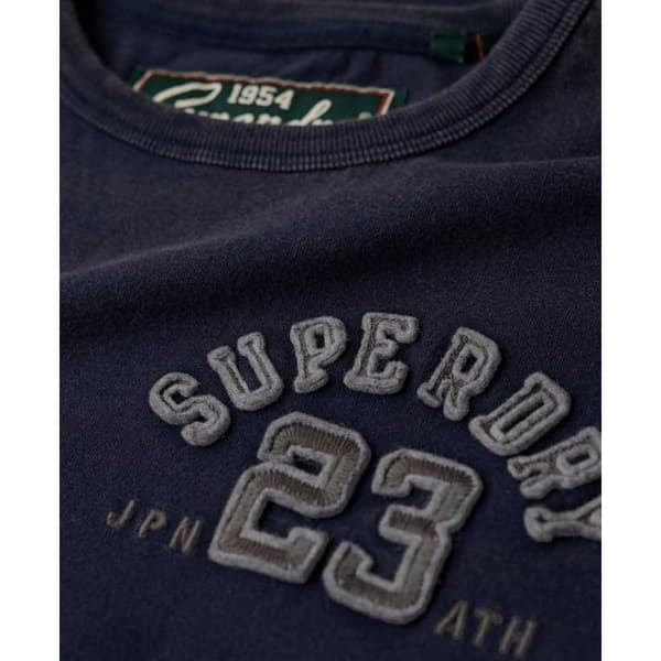 Superdry Lyhythihainen Pyöreäkauluksinen T-paita Vintage Athletic Chest Sininen M Mies