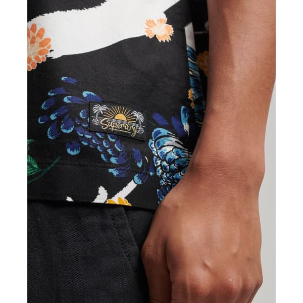 Superdry Lyhythihainen Paita Vintage Hawaiian Musta S Mies
