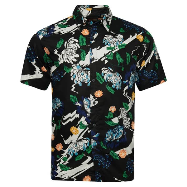 Superdry Lyhythihainen Paita Vintage Hawaiian Musta S Mies