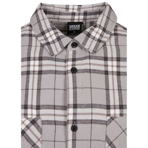 Urban Classics Långärmad Tröja Oversized Check Grå M Man