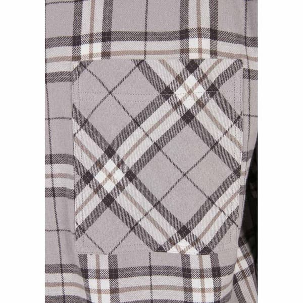 Urban Classics Långärmad Tröja Oversized Check Grå M Man