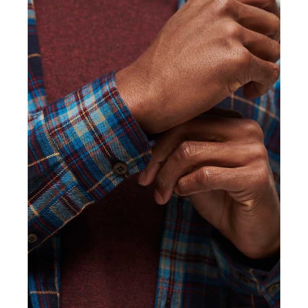 Superdry Långärmad Tröja Cotton Lumberjack Blå S Man