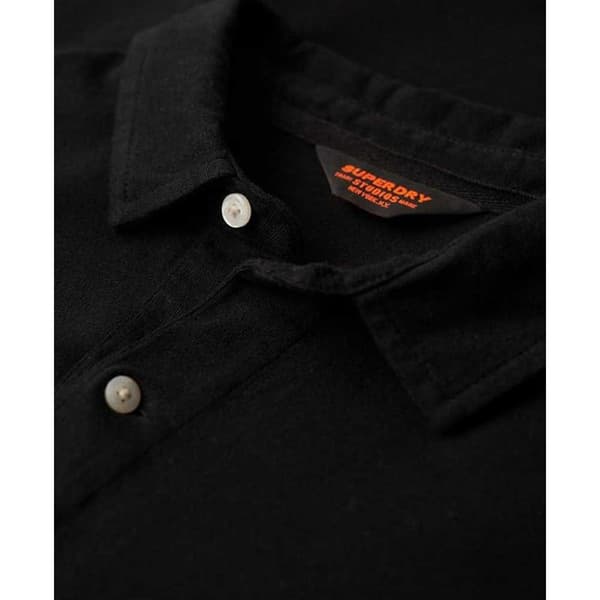 Superdry Långärmad Piké Studios Jersey Svart 2XL Man
