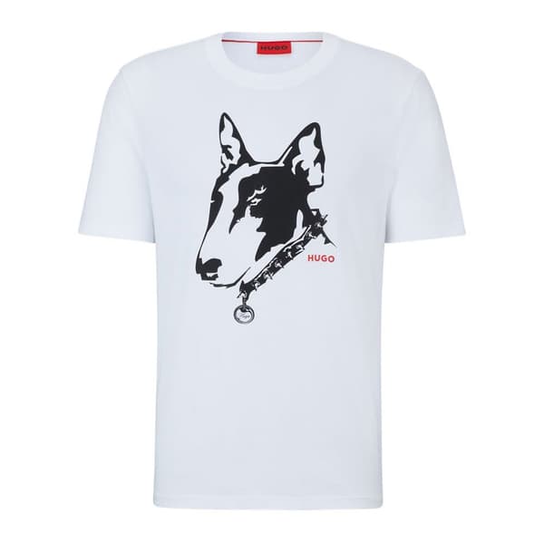 Hugo Kortærmet T-shirt Dammock 10233396 Hvid L Mand