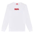 Miniatyrbild 3 av 4: Diesel Långärmad T-shirt Just K2 Vit S Man