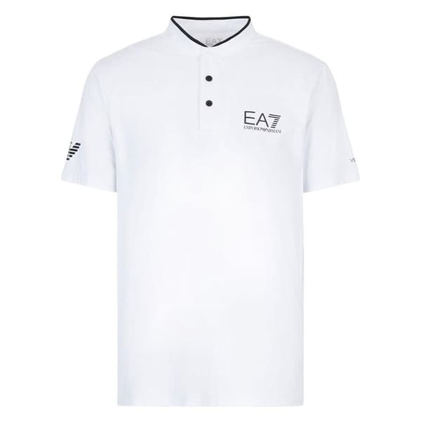 Ea7 Emporio Armani Kortærmet Polo 8npt21-pjemz Hvid S Mand