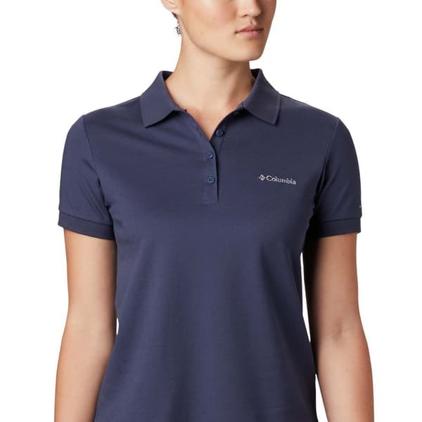 Columbia Kortærmet Polo Lakeside Trail™ Solid Pique Blå L Kvinde