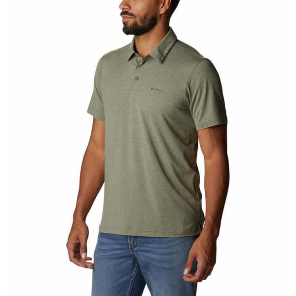 Columbia Kortærmet Poloshirt Tech Trail Grøn S Mand