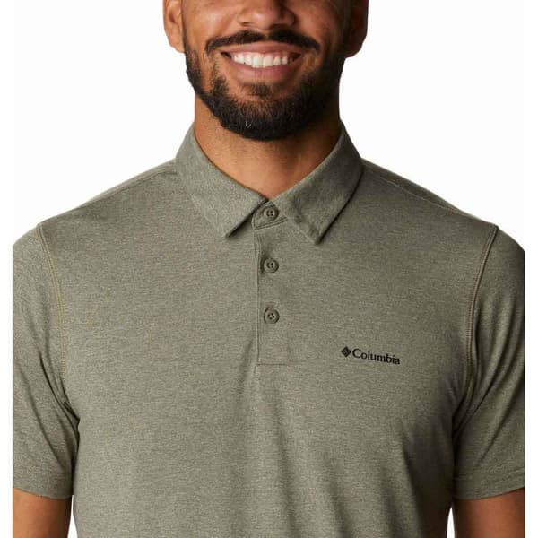 Columbia Kortærmet Poloshirt Tech Trail Grøn S Mand