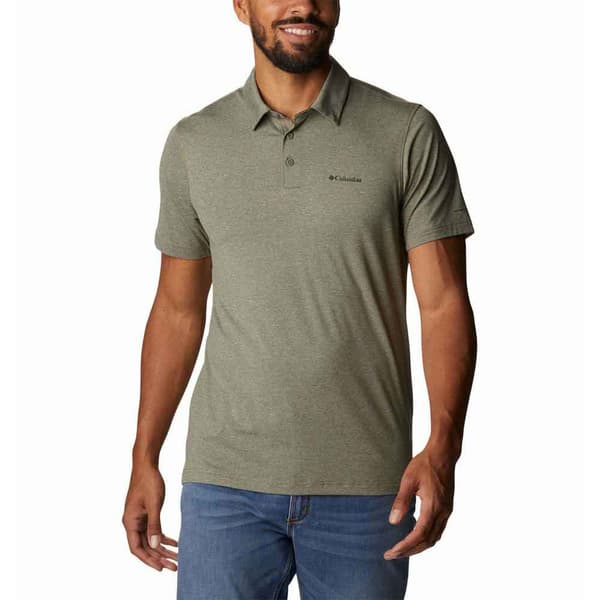 Columbia Kortærmet Poloshirt Tech Trail Grøn S Mand