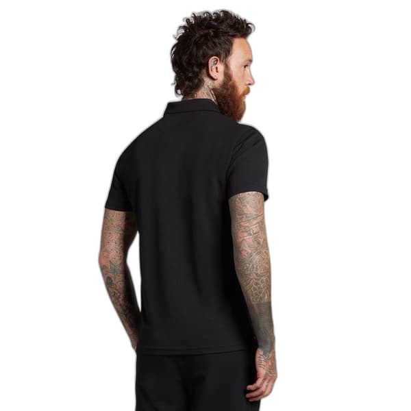 Lyle & Scott Kortärmad Piké Tech Collar Logo Svart S