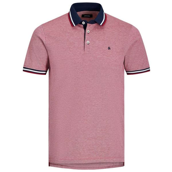 Jack & Jones Lyhythihainen Poolopaita Paulos 2 Units Punainen,Sininen M Mies