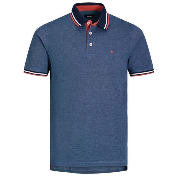 Jack & Jones Kortärmad Pikétröja Paulos 2 Units Röd,Blå XL Man