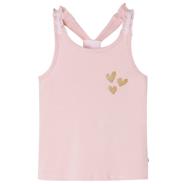 vidaXL Tanktop til børn str. 104 lyserød