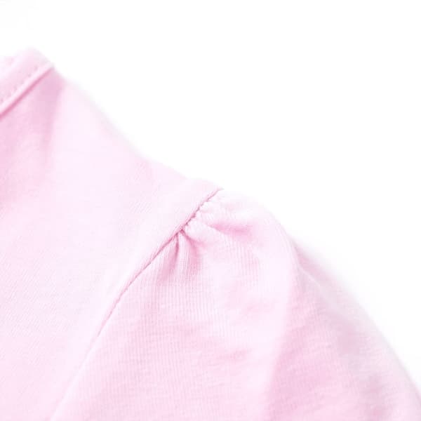 vidaXL T-shirt för barn ljusrosa 104