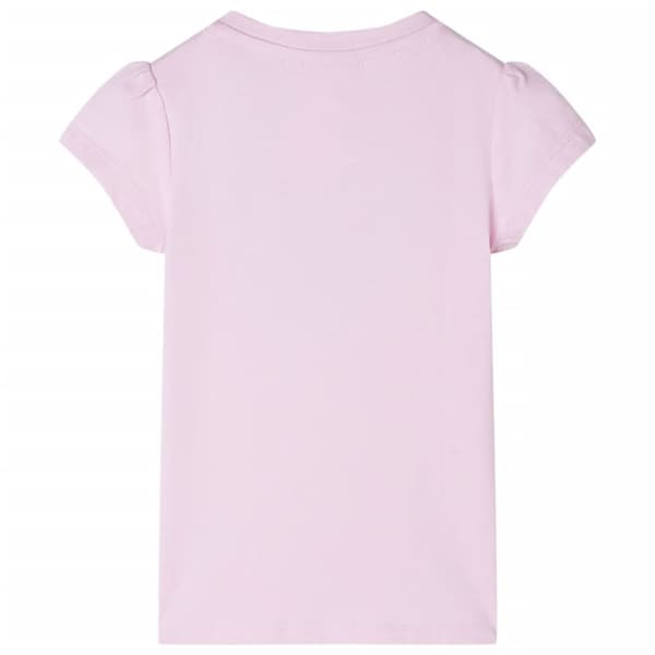 vidaXL T-shirt för barn ljusrosa 116